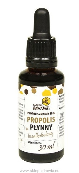 Bartnik Propolis Płynny Bezalkoholowy 10% 30ml