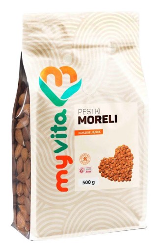 Pestki Moreli Jądra Gorzkie, Myvita, 500g