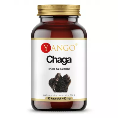 Yango Chaga - ekstrakt 10% polisacharydów  90 kaps.