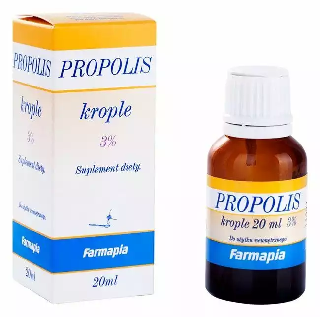 Krople Propolisowe 3% 20ml Farmapia