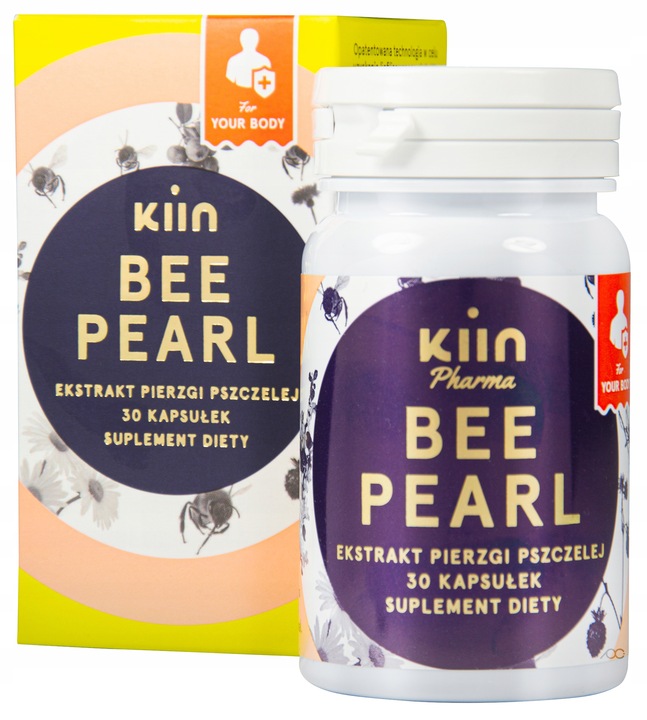 Kiin Pharma Bee Pearl Skoncentrowany ekstrakt pierzgi pszczelej 30 kaps.