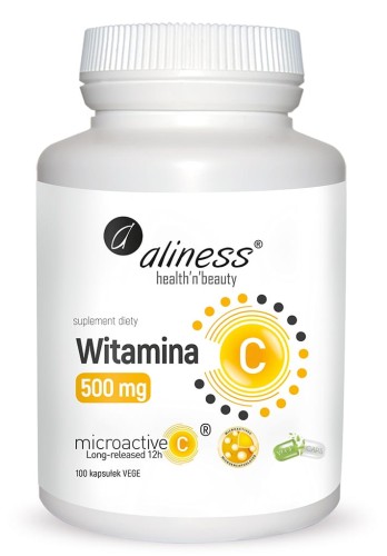 Witamina C 500 mg, micoractive 12h x 100 Vege caps