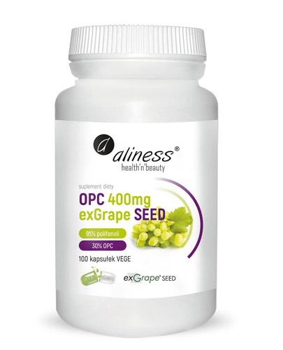 Aliness OPC 400 mg exGrape seed Ekstrakt z pestek winogron - 100 kaps.