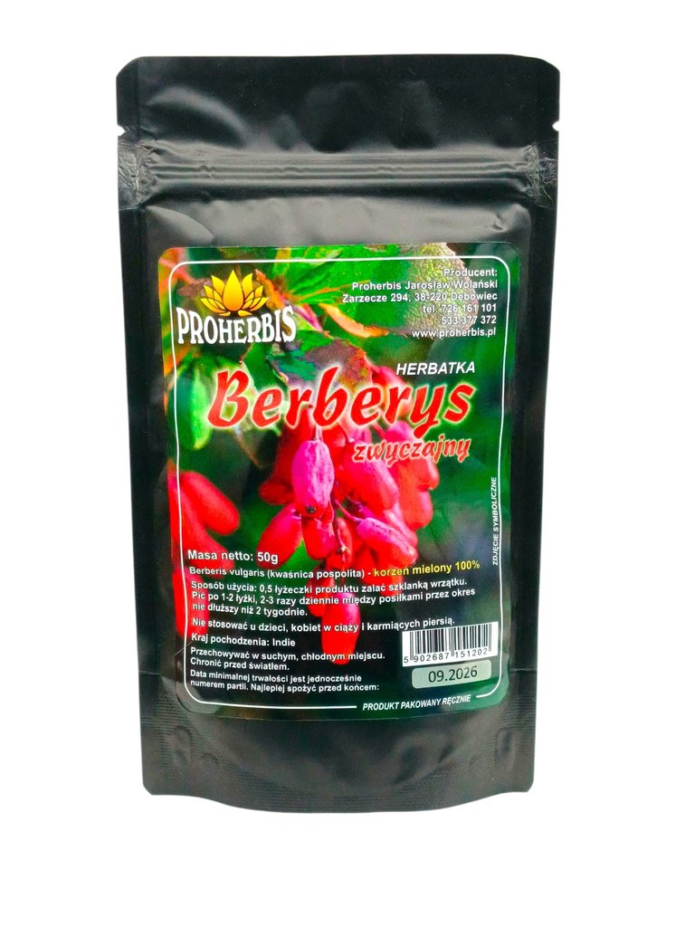 BERBERYS KORZEŃ MIELONY 50g