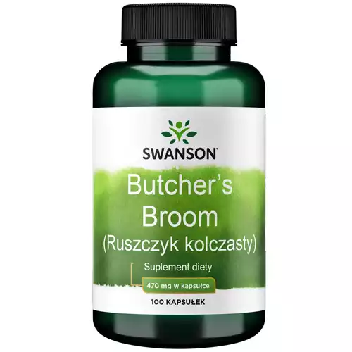 SWANSON Butcher's broom Ruszczyk kolczasty 100 kaps