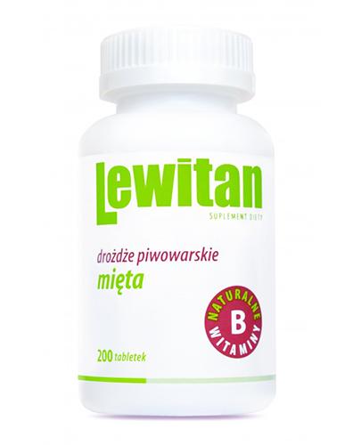 LEWITAN Z drożdży piwowarskich z miętą - 200 tabl.