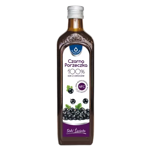 Czarna Porzeczka 100% sok z owoców czarnej porzeczki, 490 ml