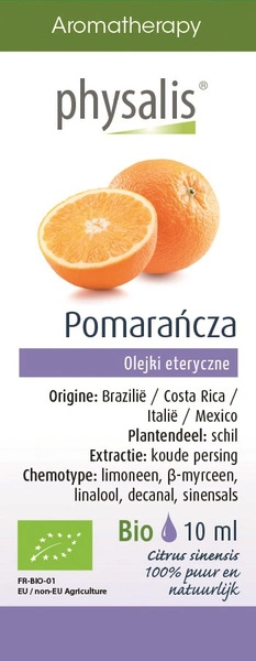 Olejek eteryczny pomarańcza chińska BIO 10 ml Physalis