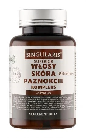 Superior Włosy Skóra Paznokcie Kompleks, 60 kapsułek Singularis