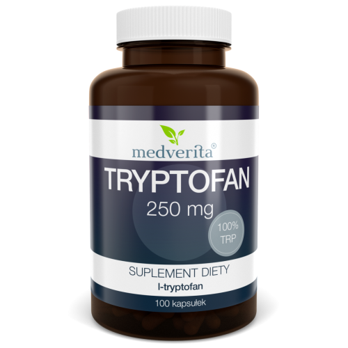 Tryptofan L-tryptofan 250 mg - 100 kaps