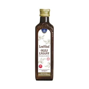 LenVitol – olej lniany budwigowy tłoczony na zimno, 500 ml