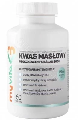 MyVita Kwas masłowy 360 mg, 60 kapsułek