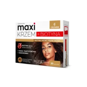 Maxi Krzem + Biotyna, 30 kapsułek Colfarm