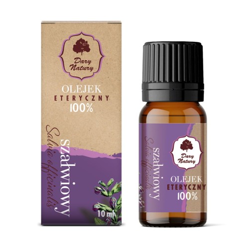 Olejek eteryczny szałwiowy 10ml Dary Natury