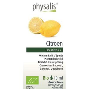 Olejek Citroen, Cytryna Zwyczajna BIO 10 ml Physalis