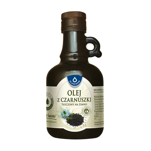 Olej z czarnuszki tłoczony na zimno, 250 ml