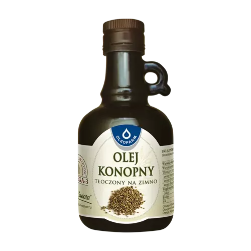 Olej konopny tłoczony na zimno, 250 ml