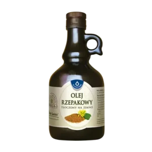 Olej rzepakowy tłoczony na zimno, 500 ml