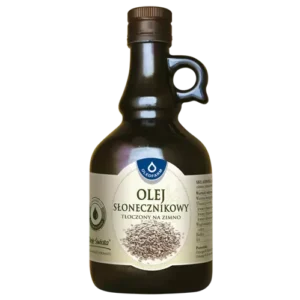 Olej słonecznikowy tłoczony na zimno, 500 ml