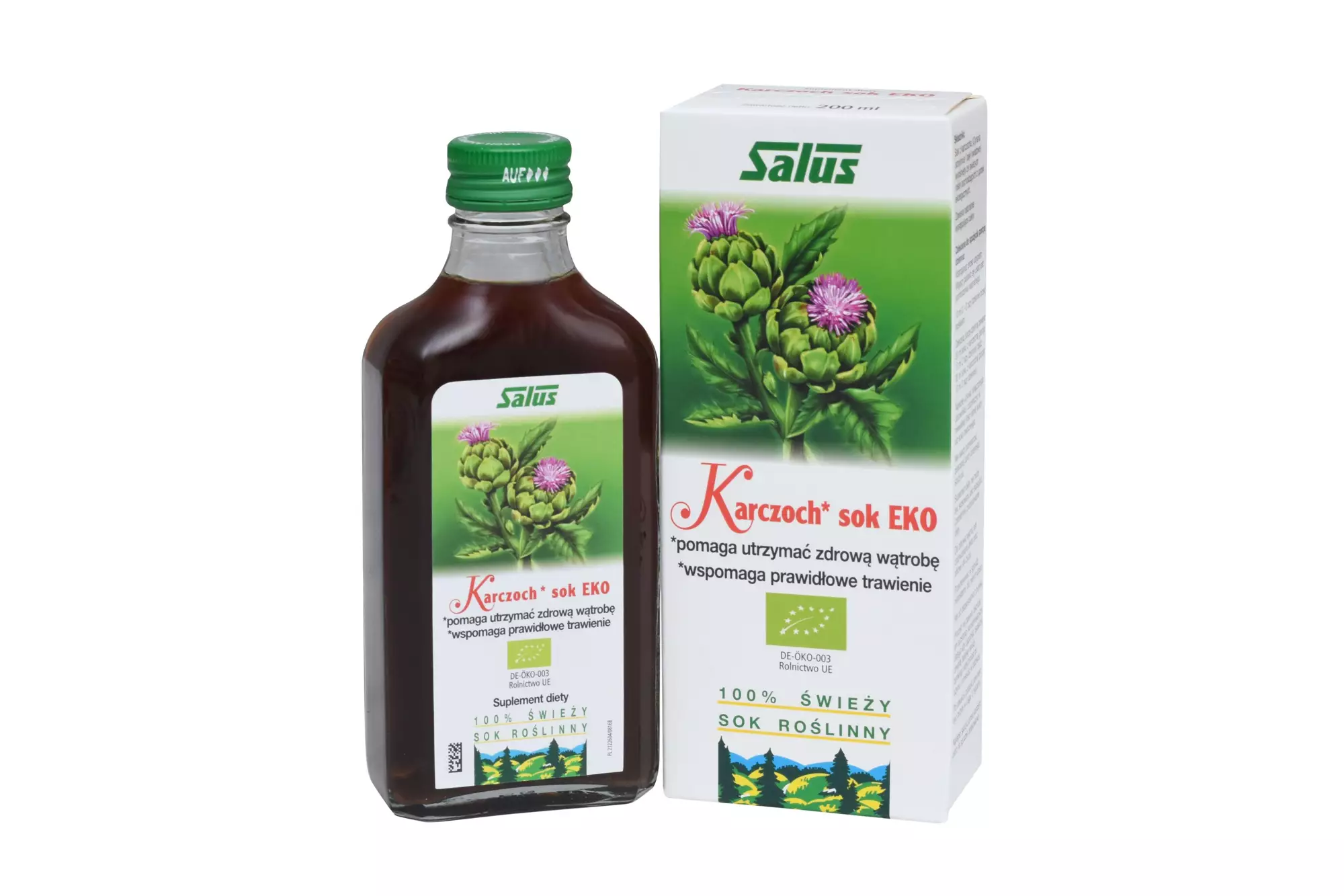 KARCZOCH SOK EKO 200 ml SALUS