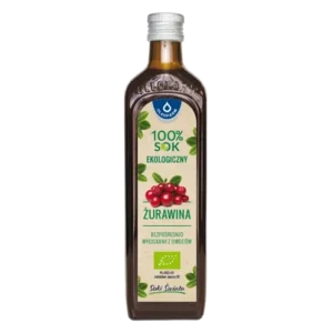 100% sok ekologiczny żurawina, 490 ml