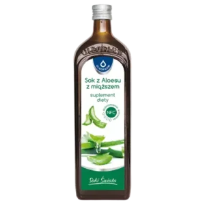 Aloes, sok z aloesu z miąższem, 1000 ml