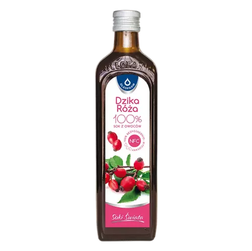 Dzika Róża 100% sok z owoców dzikiej róży, 490 ml