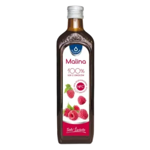 Malina 100% sok z owoców malin, 490 ml