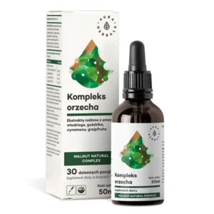 Kompleks Orzecha + Piołun, Goździk, Grejpfrut Krople 50ml Aura Herbals