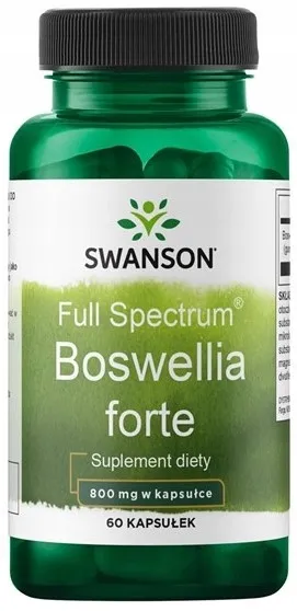 SWANSON Boswellia forte 800mg 60kaps. Kadzidłowiec