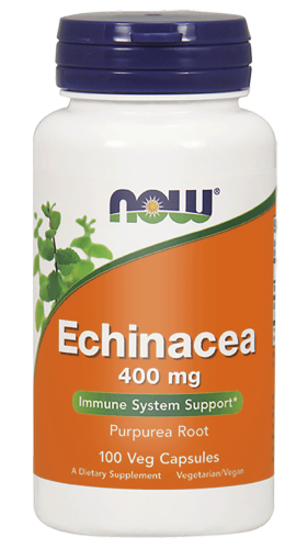 NOW Foods Echinacea – Jeżówka 400 mg –100 kaps