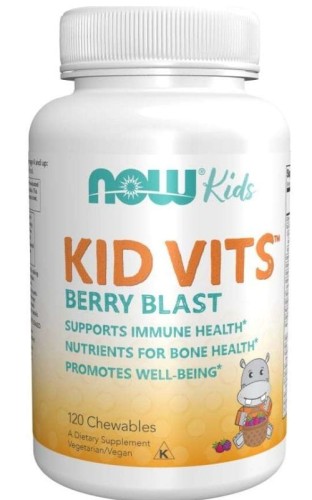 NOW Foods Kid Vits witaminy i minerały dla dzieci 120 tabl