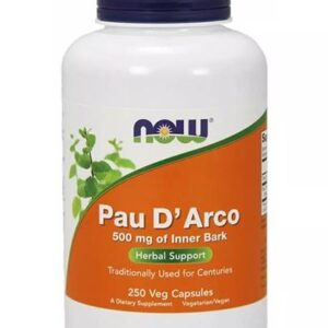 NOW FOODS Pau D’Arco 500 mg, 250 kapsułek