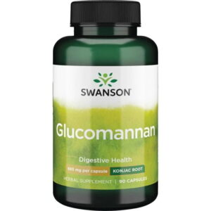 Swanson Glucomannan Glukoman (Błonnik / Konjac) – 665mg 90 kaps