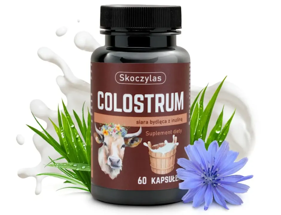 Skoczylas Colostrum siara bydlęca z inuliną 60 kaps