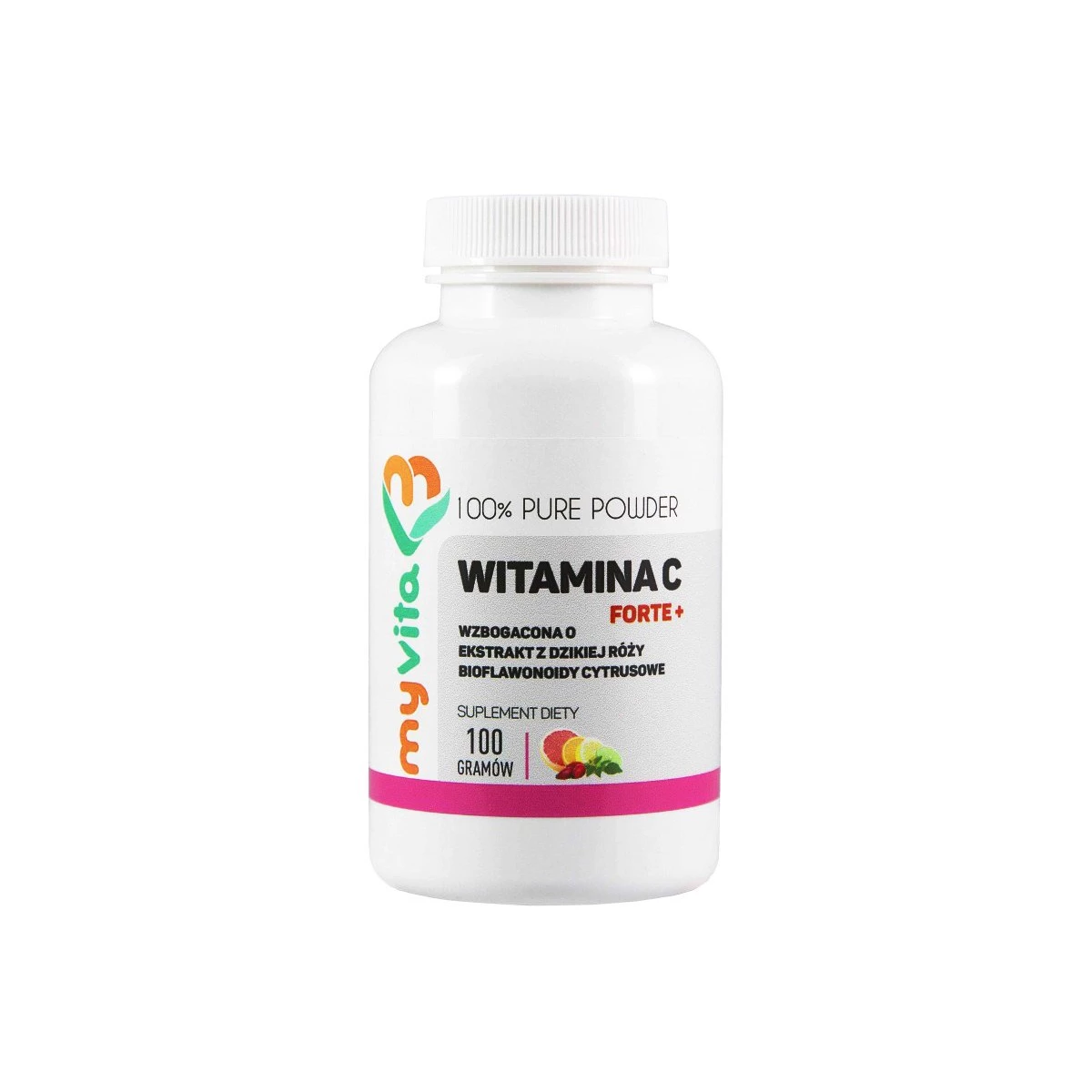 MyVita Witamina C Wit C Forte Plus (C+biofl.róża) 100g