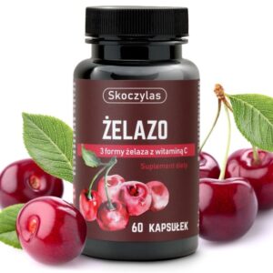 Skoczylas Żelazo 3 formy z witaminą C 60 kaps