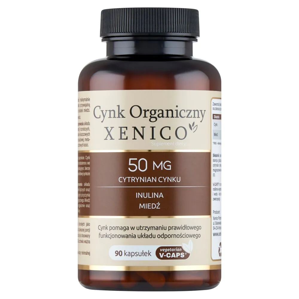 Xenico Cynk Organiczny, 90 kapsułek