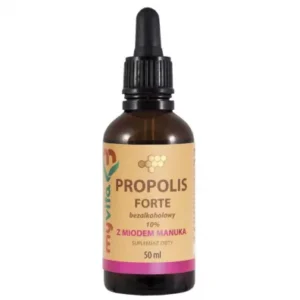 MyVita Propolis Forte bezalkoholowe krople 10% z miodem manuka 50 ml