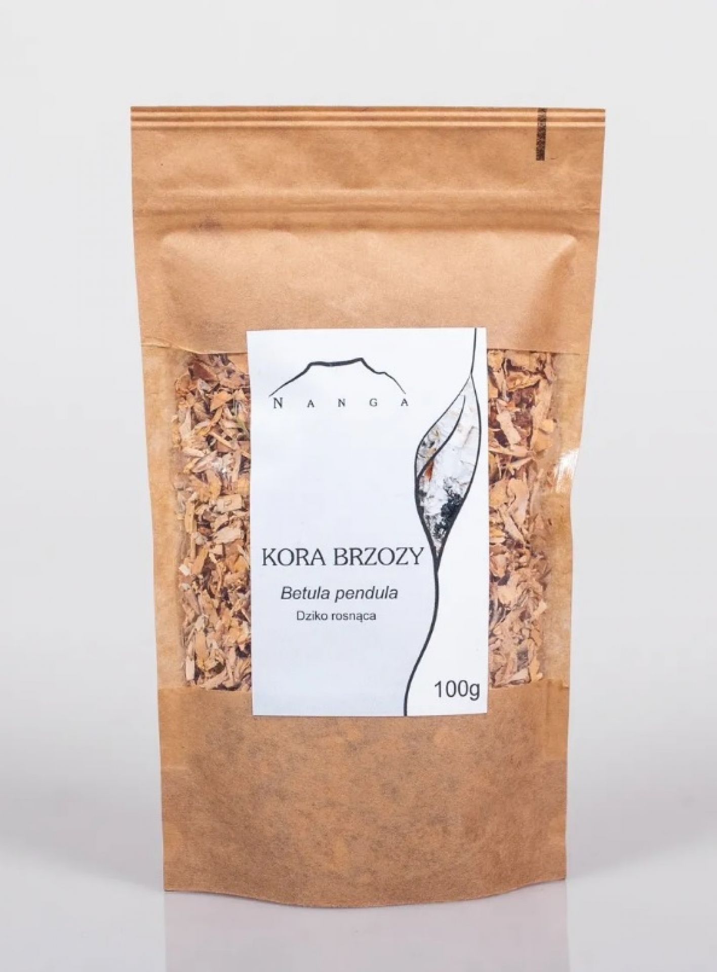 Brzoza kora dziko rosnąca 100g Nanga