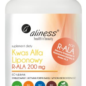 Kwas Alfa Liponowy R-ALA 200 mg 60 tabl.