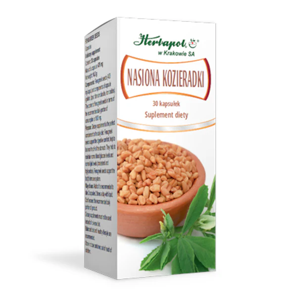 Nasiona kozieradki (Fenugreek), 30kaps.