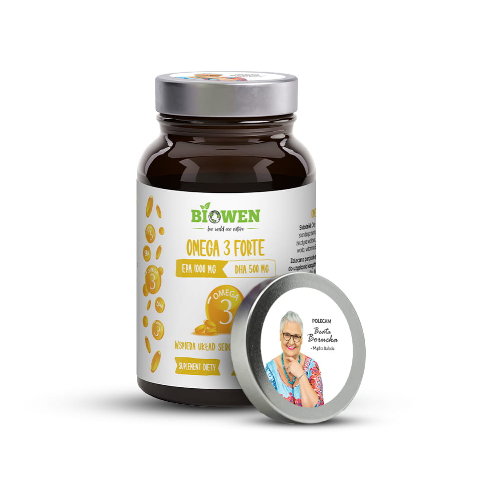 Biowen Omega 3 Forte 1000 mg EPA, 500 mg DHA – 90 kapsułek