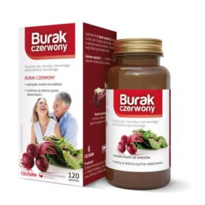 Burak czerwony, tabletki, 120 szt. (Colfarm)