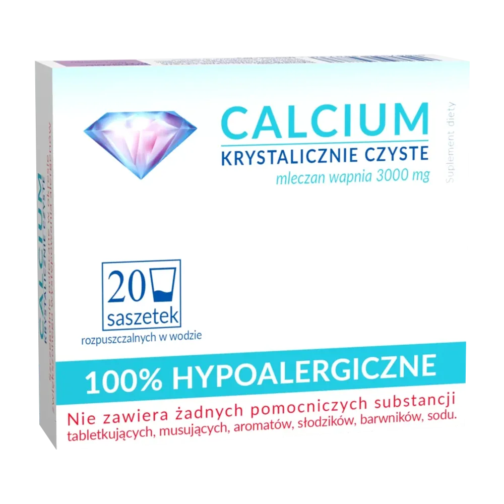 Calcium Krystalicznie Czyste, 20 saszetek