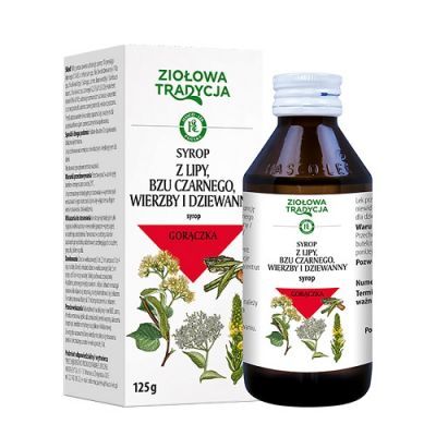 SYROP Z LIPY, BZU CZARNEGO, WIERZBY I DZIEWANNY 125 g HASCO