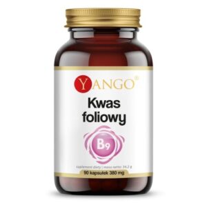 Kwas foliowy witamina B9 – 90 kaps. Yango