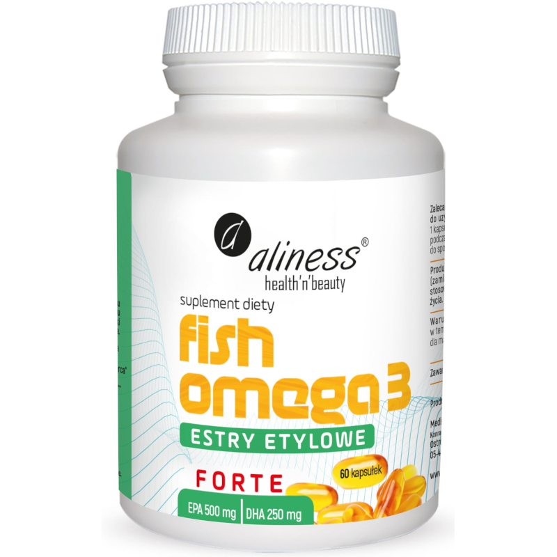 Aliness Fish Omega 3 Forte Estry, 90 kapsułek