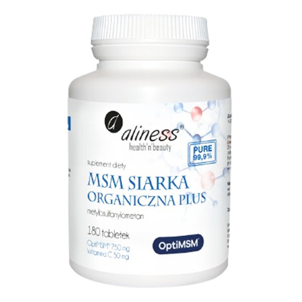 Aliness MSM Siarka Organiczna PLUS 180 tabl.