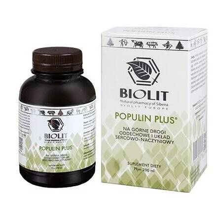 Populin Plus płyn – ekstrakt z topoli czarnej – Biolit – 200 ml